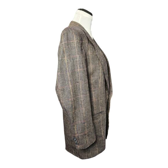 Stallones of Alaska Men’s Blazer Medium Wool Silk Cashmere Plaid - Picture 4 of 9
